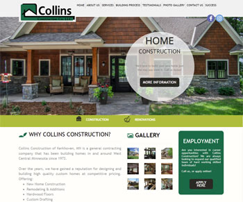 Collins Construction Website