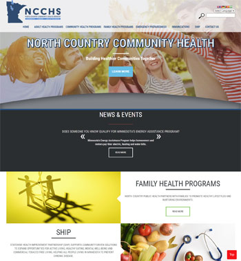 NCCHB Website Layout Design